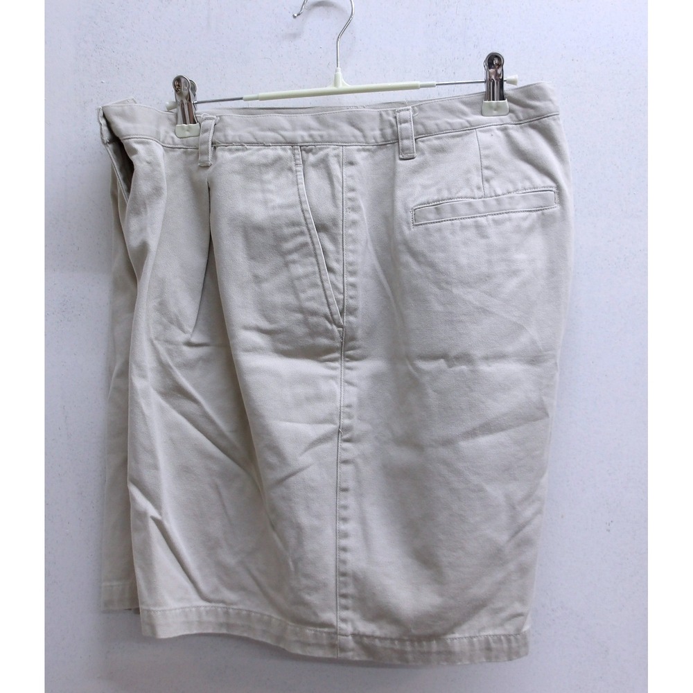 Lauren Ralph Lauren Khaki‎ Chino Shorts W 14 Pleated High Rise 34"x6" / #26515